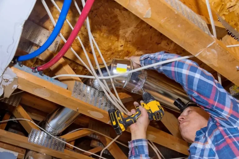 Electrician making a residential repair